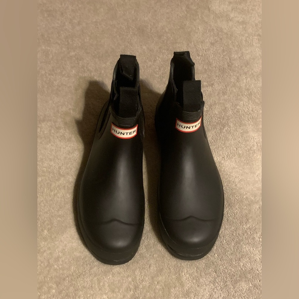 Hunter Chelsea Rain Boots Womens Size 8 US Black